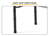3FT Rectangular Outdoor Folding Table, 40cm Width, Aluminum Frame, 3-Fold Iron Mesh Tabletop, 3 86171384