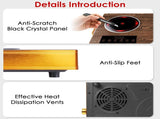 7000W Double Burner Electric Cooktop 110V, 2x3500W Rapid Heating Hot Plate with 4 Preset Modes 00759655
