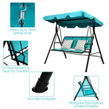 3-person garden swing Blue 05549336