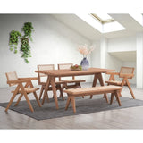 Beige and Natural Arm Chair B062P209281