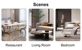 Black dining chairs and living room chairs. PU material and metal legs, suitable for kitchen, living W1151118969