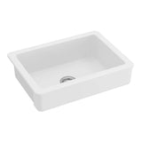 ZNTS Farmhouse/Apron Front White Ceramic Kitchen Sink 56586229