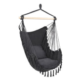 1.5*1.2m Tassel Plus Pillow Hanging Chair Gray 52596899
