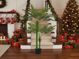 6FT Artificial Tree Faux Natural Lush Artificial Plant Indoor Potted Tree Lush Green Leaves, 49534082