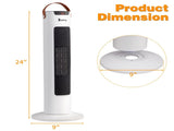 24" Tower Space Heater, 1500W Smart Electric Heater with Thermostat, WiFi APP & Remote Control, 78523461