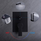 10inch Wall Mounted Rainfall Shower Head System Shower Faucet W121749897
