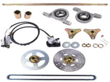 Rear Live Axle Kit w/ Brake Assembly & Chain Replacement for Drift Trike Go Kart ATV Quads 49487816
