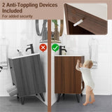 Wooden bathroom cabinet with sink 69154735