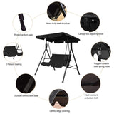 2-Seat Patio Swing Chair with awning 84942930