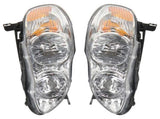 Headlight For 2003-2008 Toyota Corolla Chrome Housing Lamps Pair Left Right 03774707