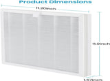 (2 PCS) VEWIOR H13 True HEPA Replacement Filter for ClearAir-A6 Air Purifier, Captures 99.97% Dust, 22163106