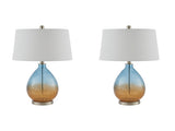 Cortina Ombre Glass Table Lamp, Set of 2 B03594978