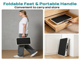 Foldable stool, anti-slip platform and rubber feet, 330-pound capacity sturdy metal foldable stool 47215820