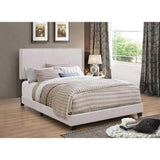 Ivory Twin Bed with Nailhead Trim B062P153537