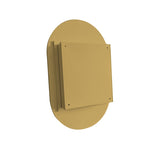 20x34 Inch Oval Recessed Medicine Cabinet, Metal Framed Bathroom Wall Cabinet with Mirror and W1435P210490