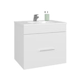 Bathroom Vanity, 1 Drawer, White B097P350320