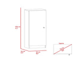 Richmond Rectangle Pantry Cabinet Black Wengue B06280273