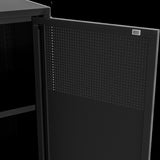 73 inches high metal storage cabinet with 2 wire mesh doors, suitable for homes, offices and dining T3421P312389