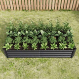 ZNTS Raised Garden Bed Outdoor, 6×3×1ft , Metal Raised Rectangle Planter Beds for Plants, Vegetables, and 48218815