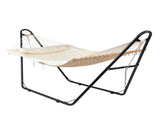 Hammock with Stand, Double-Barrel Hammock with Hammock Bed, Heavy Duty Adjustable Hammock Set for 84997701
