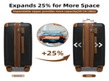 Luggage Sets 6 Piece with Duffel Bags, Hardside Expandable Suitcases with Spinner Wheels TSA Lock, W3412P390446