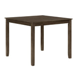 Charcoal Brown Finish 5PC Dining Set Table and 4 Side Chairs X-Back Design Kitchen Dining Furniture B011P170600