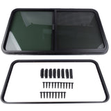 Universal RV Camper Window Teardrop Horizontal Sliding Glass Window 42" W X 22"H 10075928