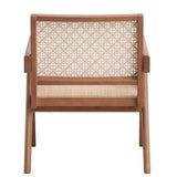 Beige and Natural Accent Chair B062P209169