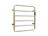 Brushed Gold 18.7" Heated Towel Rack for Bathroom,Wall Mounted with Intelligent Touch Screen Timer, 03081900