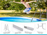 4-Step Pool Ladder for Above Ground Pools, 52 Inch Swimming Pool Step Ladder, Sturdy Iron Frame with 39615608