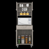 Bay Area Pantry, Two Door Cabinets, One Drawer, Four Adjustable Metal Legs B128P148870