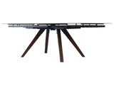 Retractable Imitation Sintered stone Table Expandable 55.12" to 78.74" can Seats 4-6 Person Heat W5630P456161