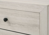 1pc Rustic Four Drawers Storage Tall Chest White Wash Finish Wooden Bedroom Furniture B011P332215