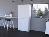 Buxton Rectangle 2-Door Storage Tall Cabinet White B06280488