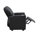 ZNTS Kids Recliner Chair Black PVC W311P216907