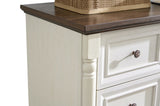 7 Drawer Dresser Chest for Bedroom with Wooden Base and Riser Trim, Wooden Rustic Rustic Chest of W2393P252365