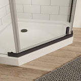 Pivot shower door, with 1/4" tempered glass, 34.75 in. x 72 in. Frameless Neo-Angle Pivot Shower W2122131070