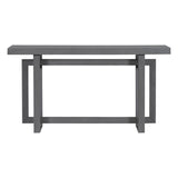 U_STYLE Contemporary Console Table with Wood Top, Extra Long Entryway Table for Entryway, Hallway, N711P230809G