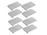 8PCS Galvanized L-Type Boat Trailer Bunk Brackets Set fit for 3 x 3 Crossmember 24406048