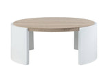 Zoma Oak & White High Gloss Finish Coffee Table B2726P265751