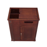 Powered Traditional End Table with Charging Station, Narrow Side Table with USB Ports and Outlets, W1693P227261