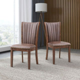 Wooden Dining Chairs Set of 2, Modern Fabric Upholstered Side Chairs,Mid Century Modern W2582P188342