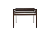 Full Rubber Wood Loft Bed with Ladder,Espresso W504P228818