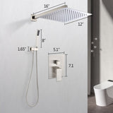 12" Rain Shower Head Systems Wall Mounted Shower TH6003-12NS