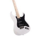 ZNTS GST Stylish Electric Guitar Kit with Black Pickguard White 94258666