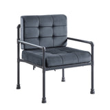 Brantley Gray Velvet & Sandy Gray Finish Accent Chair B2726P287572