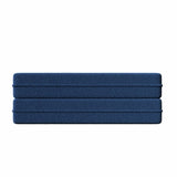 Modern Floor Sofa with 2 Pillows,Convertible Teddy Fabric Foam-Filled Sleeper Sofa Bed,15" Full Size W1885P272263