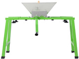 7L Manual Juicer Grinder with stand,Portable Fruit crusher with wheel Stainless Steel fruit Scratter 07289748
