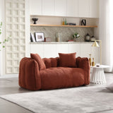 Soft beanbag chair with high resilience foam core for two people. The comfortable square recliner W1996P183170