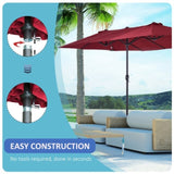 Outdoor beach umbrella/Double-Sided Market Umbrella 31656027